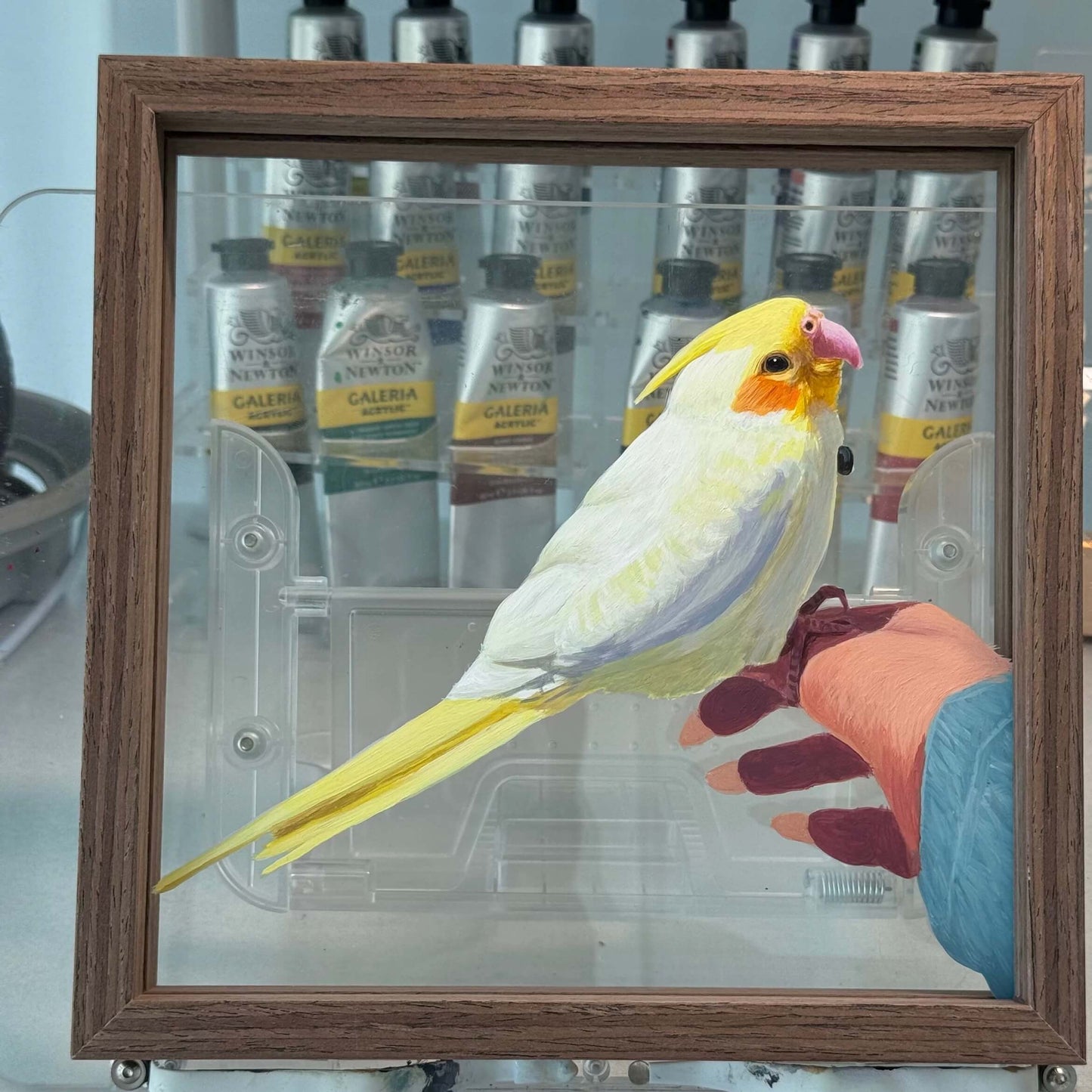 Portrait personnalisé d’animal peint à la main sur verre – Œuvre lumineuse et unique | Soulis Mémorial