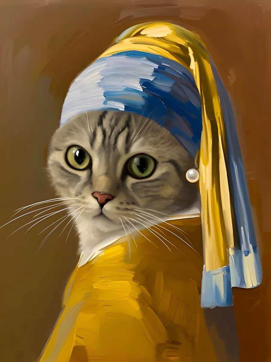 Portrait digital personnalisé de votre animal de compagnie – Illustration unique en format numérique (chien, chat, lapin, oiseau, cheval, etc.) | Soulis Mémorial