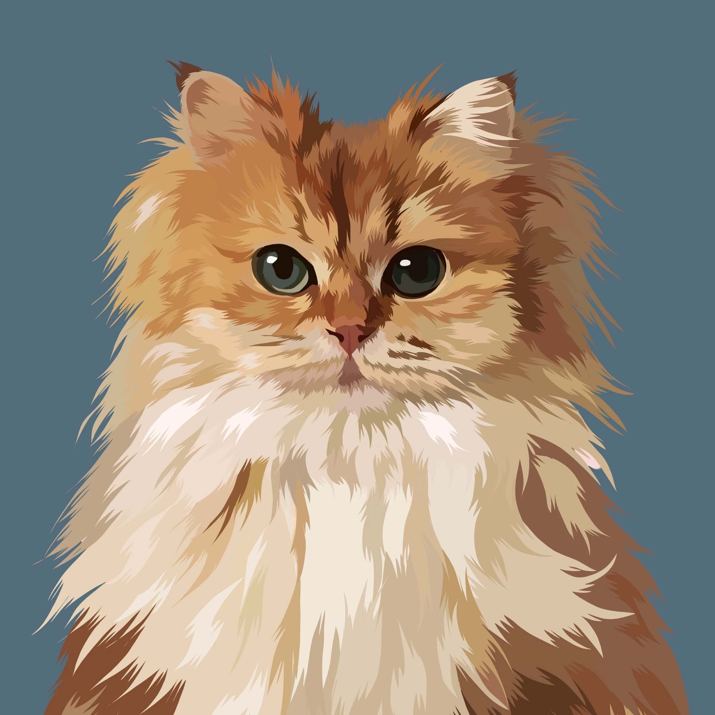 Portrait digital personnalisé de votre animal de compagnie – Illustration unique en format numérique (chien, chat, lapin, oiseau, cheval, etc.) | Soulis Mémorial